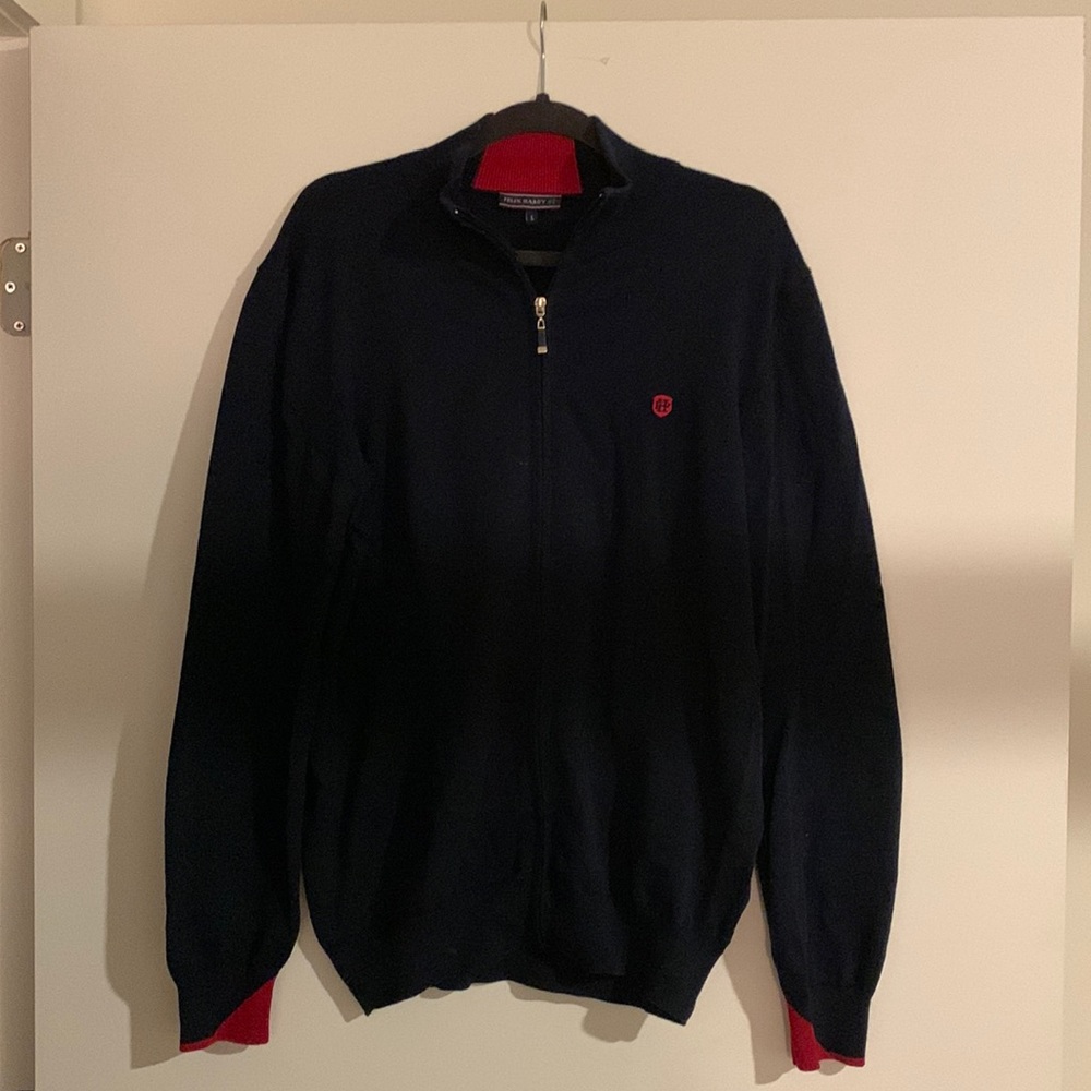 Felix & Hardy L blue sweater with elbow patches! 100% cotton, made in Turkey.